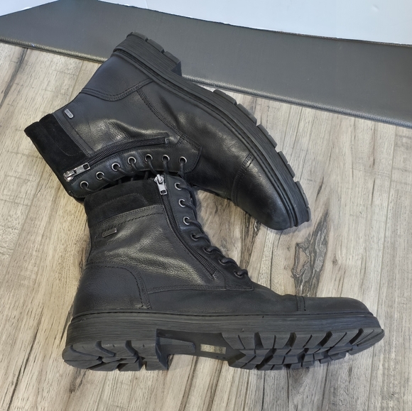 Aldo Leather Combat Boots - Picture 3 of 8